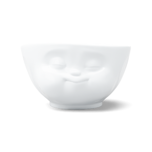 16 Oz. Bowl, Munching Face, White
