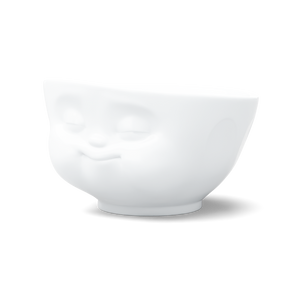 16 Oz. Bowl, Munching Face, White