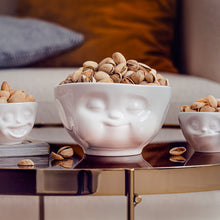 Load image into Gallery viewer, 16 Oz. Bowl, Munching Face, White
