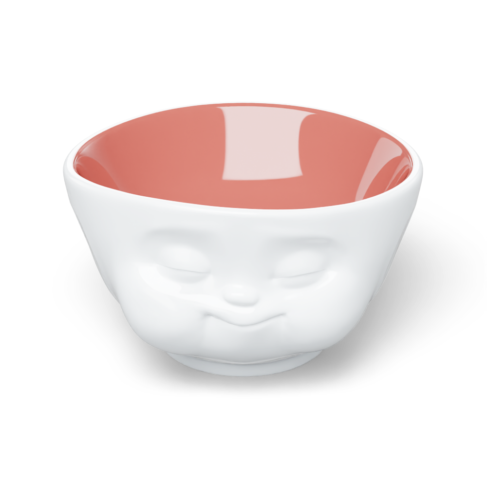 16 Oz. Bowl, Munching Face, Peach Color Inside