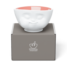 Load image into Gallery viewer, 16 Oz. Bowl, Munching Face, Peach Color Inside

