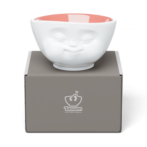 16 Oz. Bowl, Munching Face, Peach Color Inside