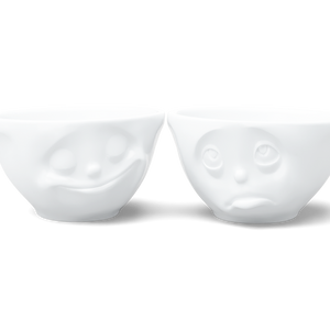 Medium Bowl Set No. 2, Happy & Oh Please Face