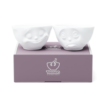 Load image into Gallery viewer, Medium Bowl Set No. 2, Happy &amp; Oh Please Face
