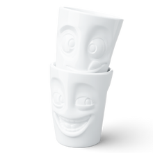 Load image into Gallery viewer, Coffee Mug Set No. 3, Joking &amp; Tasty Face (Mugs Without Handles)
