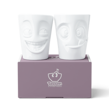 Load image into Gallery viewer, Coffee Mug Set No. 3, Joking &amp; Tasty Face (Mugs Without Handles)
