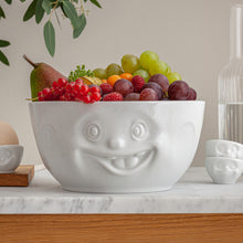 Load image into Gallery viewer, Big Porcelain Serving Bowl, &#39;Out of Control&#39; Face
