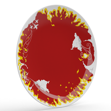 Load image into Gallery viewer, Dinner Plate &#39;Hot&#39; Design, 11 Inch Diameter (Single Plate)
