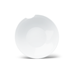 Small Deep Plates with Bite Mark (Set of 2)