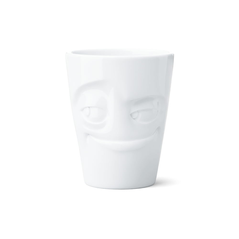 Coffee Mug with Handle, Impish Face