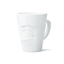 Load image into Gallery viewer, Coffee Mug with Handle, Impish Face
