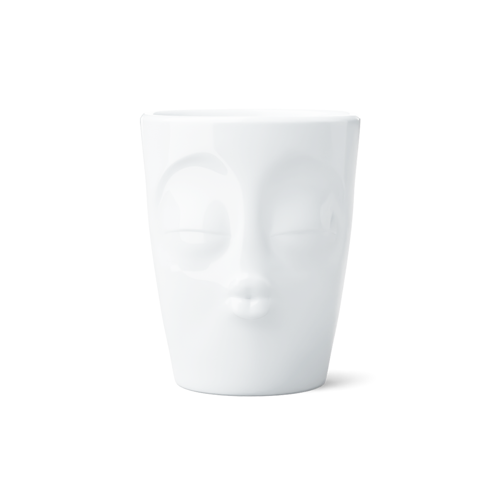 Coffee Mug with Handle, Kissing Face
