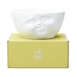 Big Porcelain Serving Bowl, 'Munching' Face