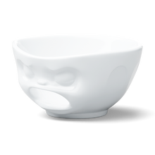 Load image into Gallery viewer, Premium extra large porcelain bowl in white from the porcelain product family of fun dishware by FIFTYEIGHT Products. Offers 33 oz capacity with hole in front for fun effect to serve snacks. Dishwasher and microwave safe bowl featuring a sculpted ‘barfing’ facial expression. Shipped in exclusively designed gift box.
