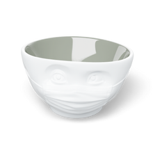 Load image into Gallery viewer, 16 Oz. Bowl, Hopeful Face, White (Stone Color Inside)
