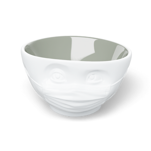 16 Oz. Bowl, Hopeful Face, White (Stone Color Inside)