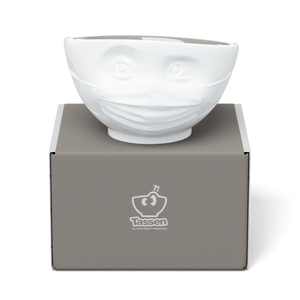 16 Oz. Bowl, Hopeful Face, White (Stone Color Inside)