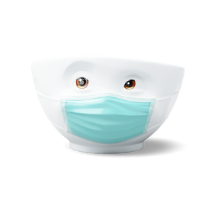 16 Oz. Bowl, Hopeful Face, LIMITED EDITION with Colorful Eyes and Mask
