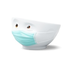 Load image into Gallery viewer, 16 Oz. Bowl, Hopeful Face, LIMITED EDITION with Colorful Eyes and Mask
