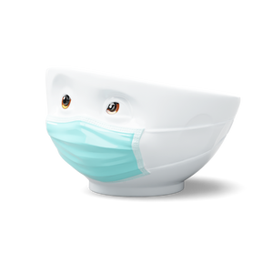 16 Oz. Bowl, Hopeful Face, LIMITED EDITION with Colorful Eyes and Mask