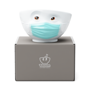 16 Oz. Bowl, Hopeful Face, LIMITED EDITION with Colorful Eyes and Mask