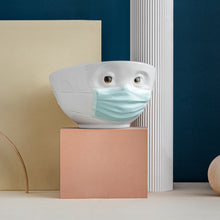 Load image into Gallery viewer, 16 Oz. Bowl, Hopeful Face, LIMITED EDITION with Colorful Eyes and Mask
