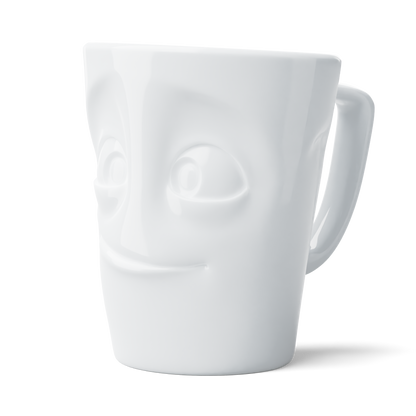 XL Coffee Mug with Handle, Ready Face