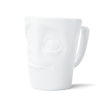 XL Coffee Mug with Handle, Ready Face