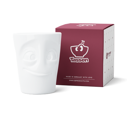 XL Coffee Mug with Handle, Ready Face