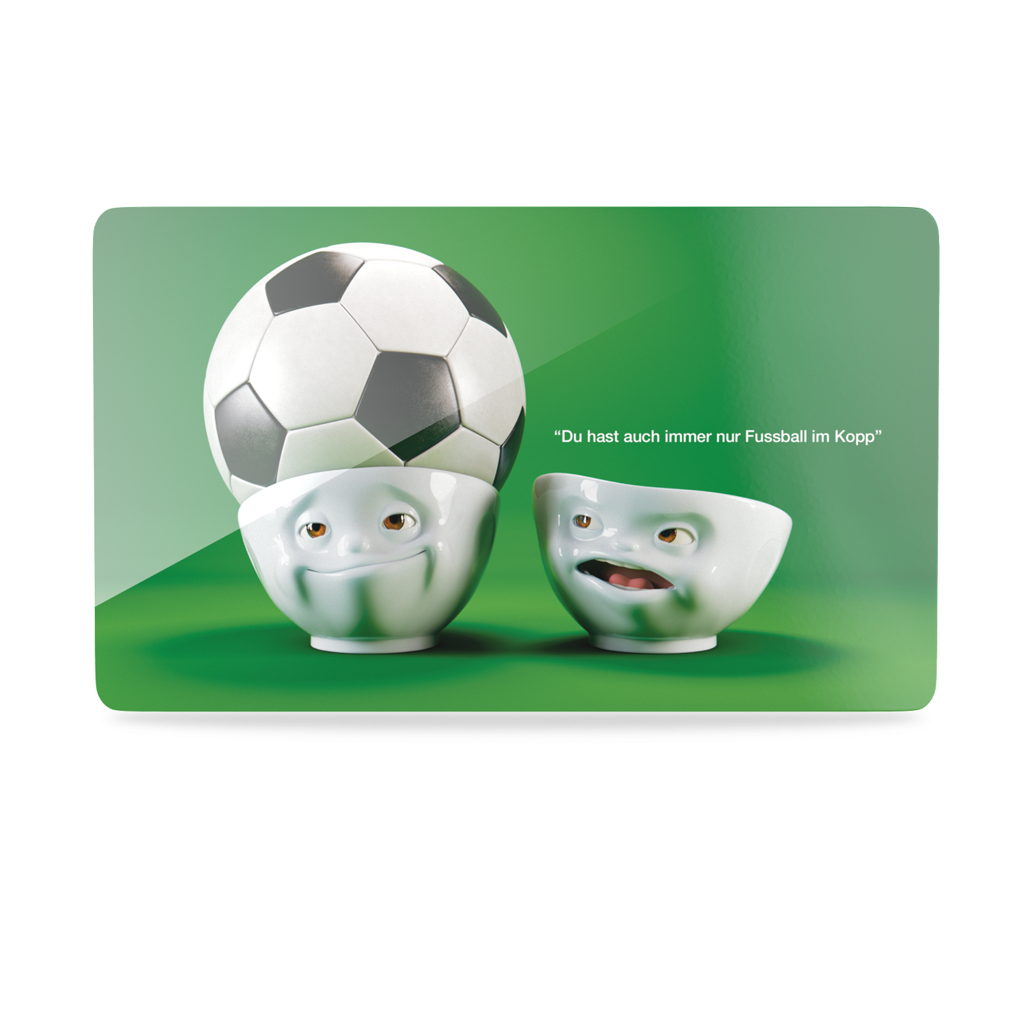 Serve a sandwich on a fun board with cool artwork perfect for soccer fans!

The "Soccer Going Round My Head" design from our series of trusty breakfast boards, perfect for making sandwiches or eating breakfast. &nbsp;

Material: Resopal
