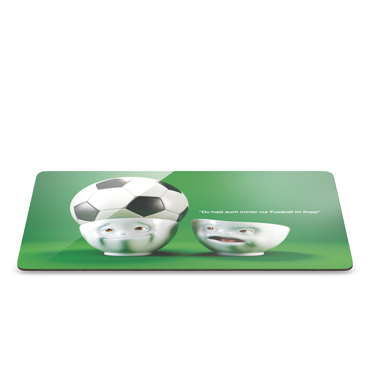 Serve a sandwich on a fun board with cool artwork perfect for soccer fans!

The "Soccer Going Round My Head" design from our series of trusty breakfast boards, perfect for making sandwiches or eating breakfast. &nbsp;

Material: Resopal