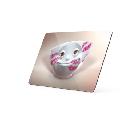 Serve a sandwich on a fun board with the "Kisses" design from the series of trusty breakfast boards, perfect for making sandwiches or eating breakfast. Crafted in Germany from resopal.