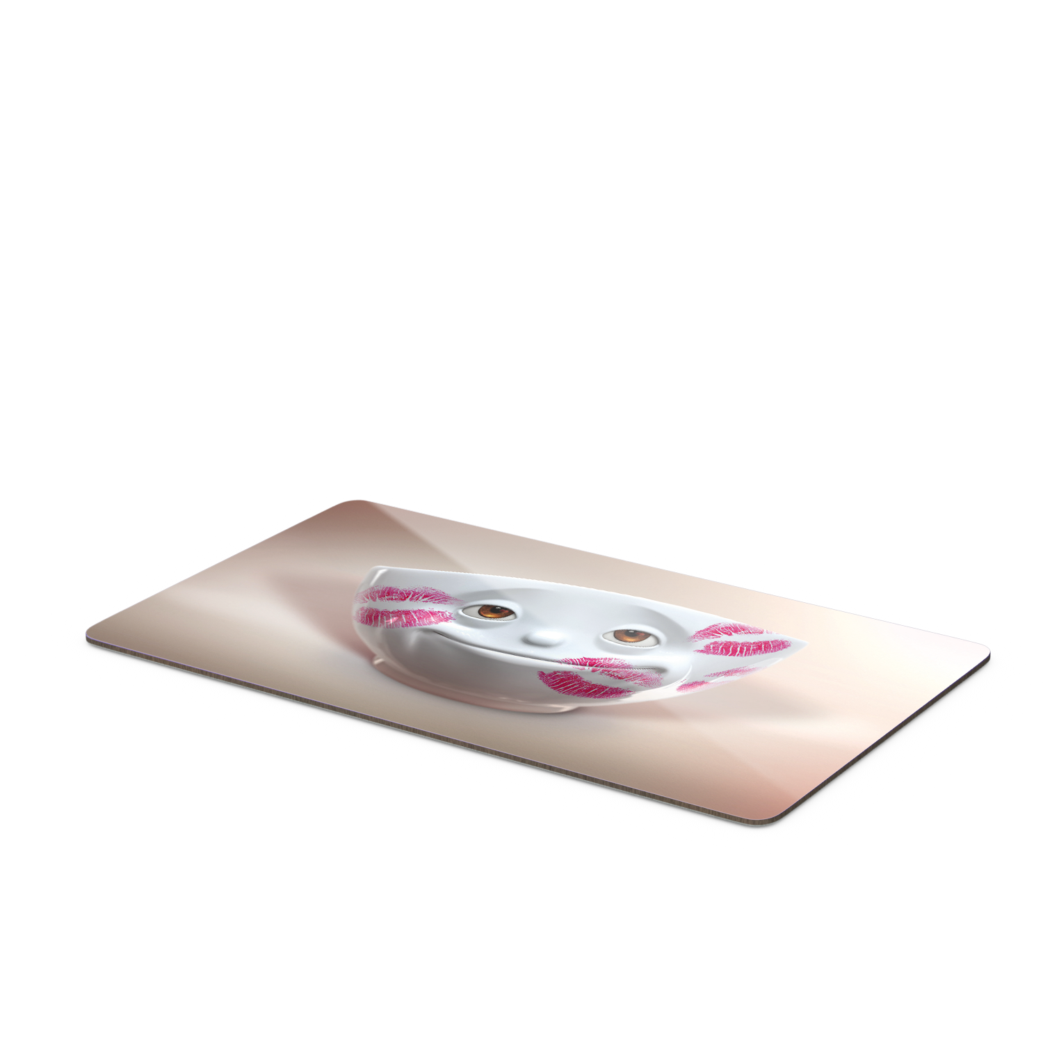 Serve a sandwich on a fun board with the "Kisses" design from the series of trusty breakfast boards, perfect for making sandwiches or eating breakfast. Crafted in Germany from resopal.