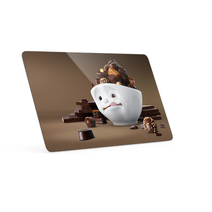 Serve a sandwich on a fun board with the "Sweet Choco" design from the series of trusty breakfast boards, perfect for making sandwiches or eating breakfast. Crafted in Germany from resopal.