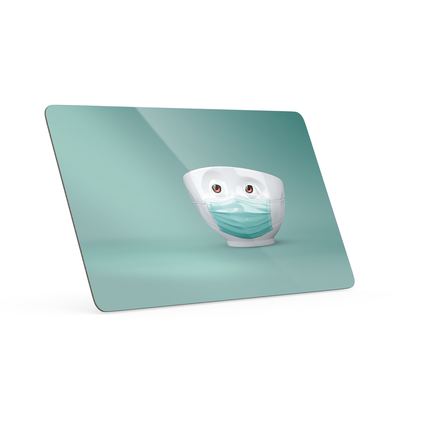 Serve a sandwich on a fun board with the "Hopeful" design from the series of trusty breakfast boards, perfect for making sandwiches or eating breakfast. Crafted in Germany from resopal.