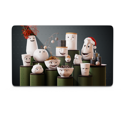 Serve a sandwich on a fun board with the "Tassen Gathering" design from the series of trusty breakfast boards, perfect for making sandwiches or eating breakfast. Crafted in Germany from resopal.