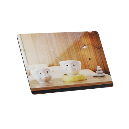 Serve a sandwich on a fun board with the "Zen" design from the series of trusty breakfast boards, perfect for making sandwiches or eating breakfast. Crafted in Germany from resopal.