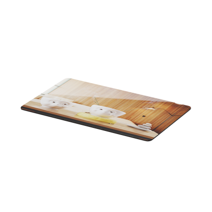 Serve a sandwich on a fun board with the "Zen" design from the series of trusty breakfast boards, perfect for making sandwiches or eating breakfast. Crafted in Germany from resopal.