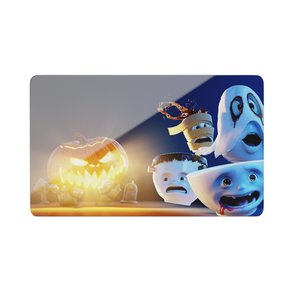 Serve a sandwich on a fun board with the "Spooky" design from the series of trusty breakfast boards, perfect for making sandwiches or eating breakfast. Crafted in Germany from resopal.