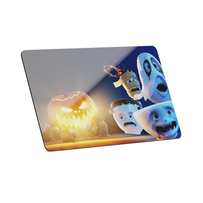 Serve a sandwich on a fun board with the "Spooky" design from the series of trusty breakfast boards, perfect for making sandwiches or eating breakfast. Crafted in Germany from resopal.