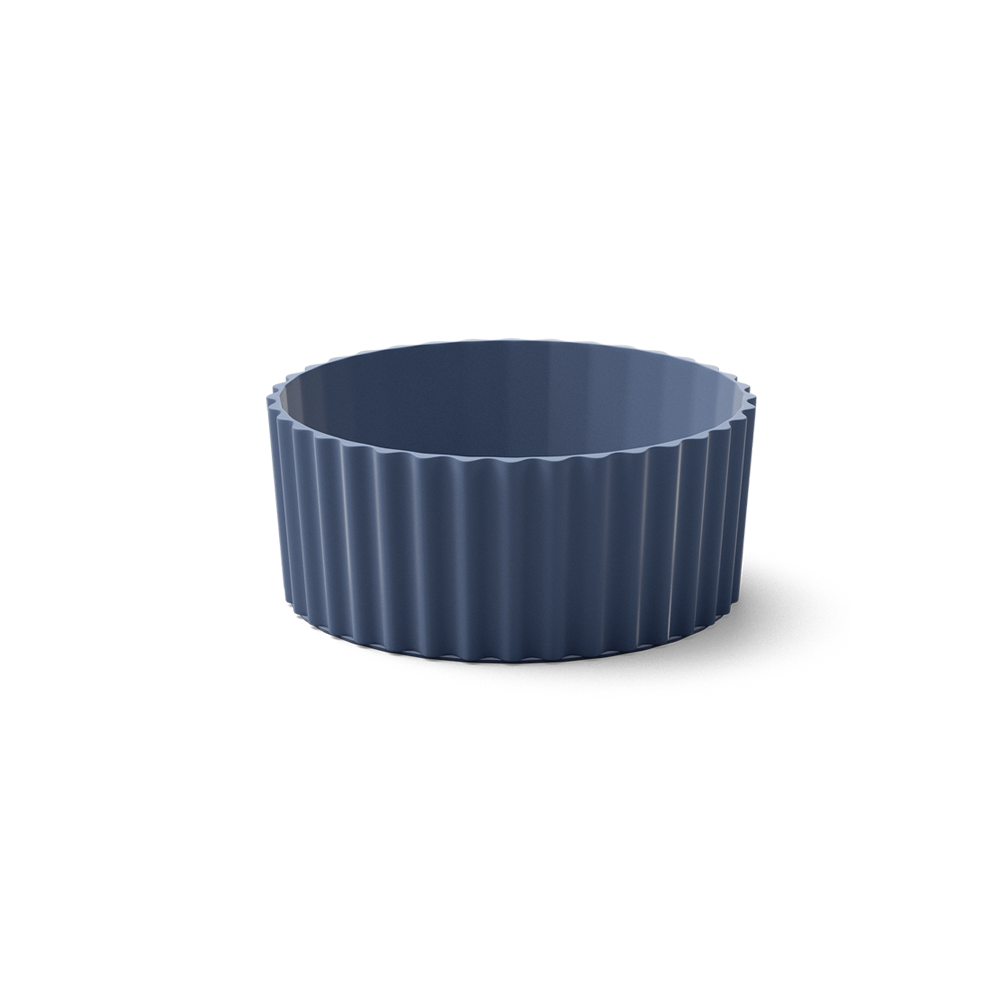 Replacement sleeve for the Mug to Go in navy color from the product family of fun dishware by FIFTYEIGHT Products. Can be combined with lid to change color scheme of mug.