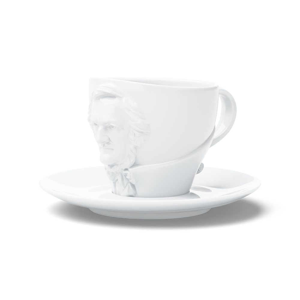 Coffee Cup with Saucer, Wagner Face, TALENT Collection