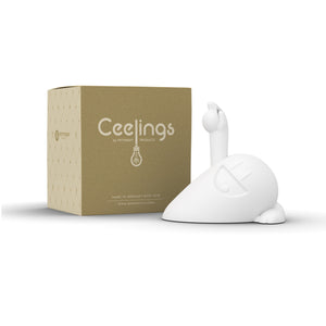 CEELINGS canopy for light fixture with fun Happy Hermann design. Home style for the ceiling. 100% Made in Germany by FIFTYEIGHT PRODUCTS according to social and environmental guidelines. Crafted from premium ABS plastic, includes assembly parts.
