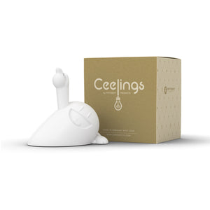 CEELINGS canopy for light fixture with fun Happy Hermann design. Home style for the ceiling. 100% Made in Germany by FIFTYEIGHT PRODUCTS according to social and environmental guidelines. Crafted from premium ABS plastic, includes assembly parts.
