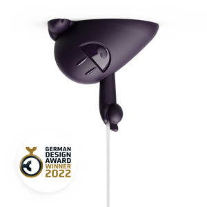 CEELINGS canopy for light fixture with fun Happy Hermann design. Home style for the ceiling. 100% Made in Germany by FIFTYEIGHT PRODUCTS according to social and environmental guidelines. Crafted from premium ABS plastic, includes assembly parts.