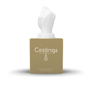 CEELINGS canopy for light fixture with fun Handful of Light design. Home style for the ceiling. 100% Made in Germany by FIFTYEIGHT PRODUCTS according to social and environmental guidelines. Crafted from premium ABS plastic, includes assembly parts.