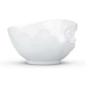 16 ounce capacity porcelain bowl featuring a sculpted ‘grinning’ facial expression. From the TASSEN product family of fun dishware by FIFTYEIGHT Products. Quality bowl perfect for serving cereal, soup, snacks and much more.