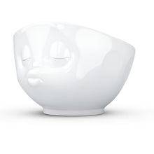 Load image into Gallery viewer, 16 ounce capacity porcelain bowl featuring a sculpted ‘kissing’ facial expression. From the TASSEN product family of fun dishware by FIFTYEIGHT Products. Quality bowl perfect for serving cereal, soup, snacks and much more.
