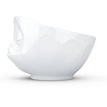 Load image into Gallery viewer, 16 ounce capacity porcelain bowl featuring a sculpted ‘kissing’ facial expression. From the TASSEN product family of fun dishware by FIFTYEIGHT Products. Quality bowl perfect for serving cereal, soup, snacks and much more.
