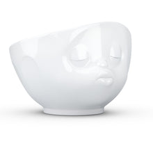 Load image into Gallery viewer, 16 ounce capacity porcelain bowl featuring a sculpted ‘kissing’ facial expression. From the TASSEN product family of fun dishware by FIFTYEIGHT Products. Quality bowl perfect for serving cereal, soup, snacks and much more.
